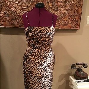 Cathay Collection Animal Print Dress Size 12